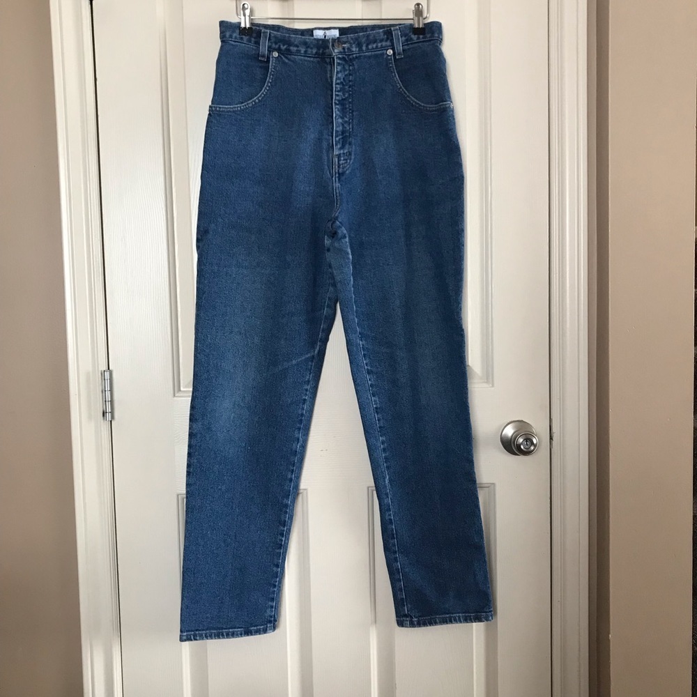 Vintage French Dressing Jeanswear Paris Highwaist Denim Blue size 14
